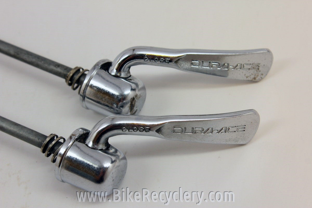 Shimano Dura Ace 7400 Quick Release Skewers: Chrome