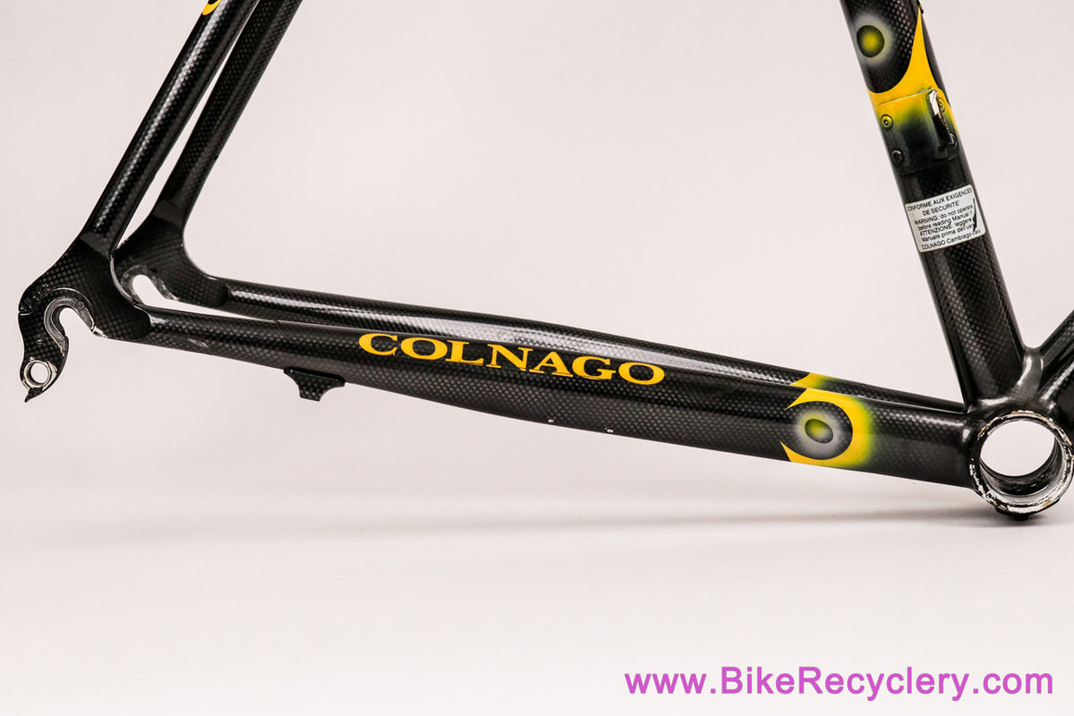 Colnago Dream Lux Frameset: 55cm - Shaped Aluminum - Time Sprint Fork - Black/Yellow (EXC++)