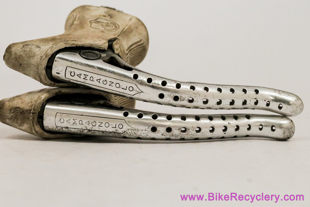 Campagnolo Super Record Brake Levers: #4062 - White Hoods