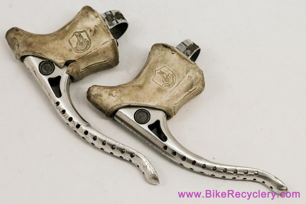 Campagnolo Super Record Brake Levers: #4062 - White Hoods