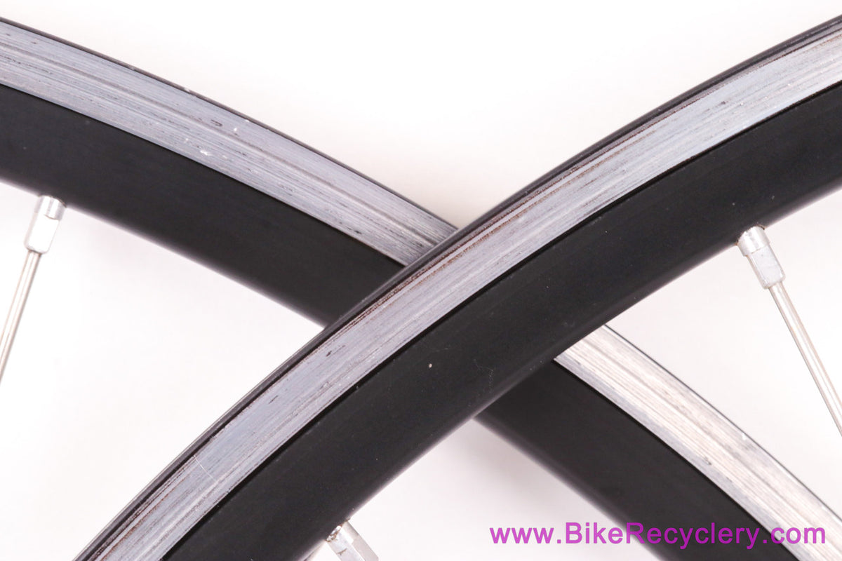 Velocity Aerohead / ZIPP 295/104 Carbon Wheelset: 28/32H - 8sp - Vintage 1990's Road - Carbon Hubs