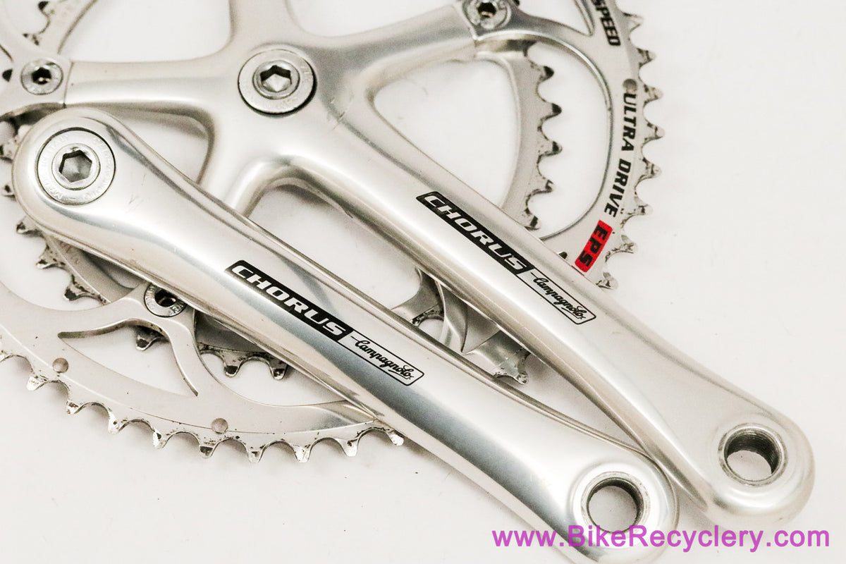 Campagnolo Chorus 10 Speed Crankset: Square Taper - 170mm x 53/39t - Silver (Near Mint)