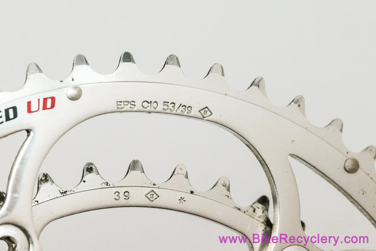 Campagnolo Record 10 Speed Crankset: Square Taper - 175mm x 53/39t - Silver/Alloy - FC02-RE (Near Mint)