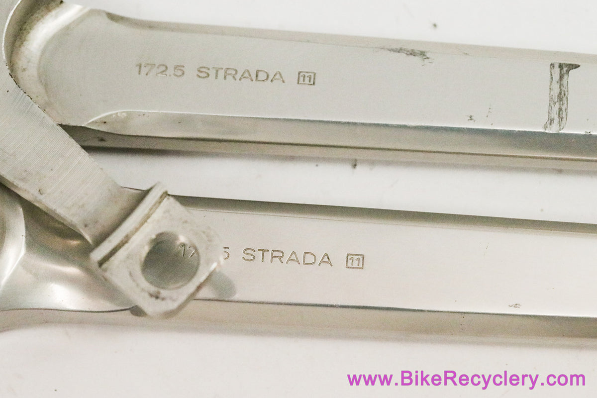 Campagnolo Nuovo/Super Record Crank Arms: #1049/A: 172.5mm - Dust Caps - 1980s