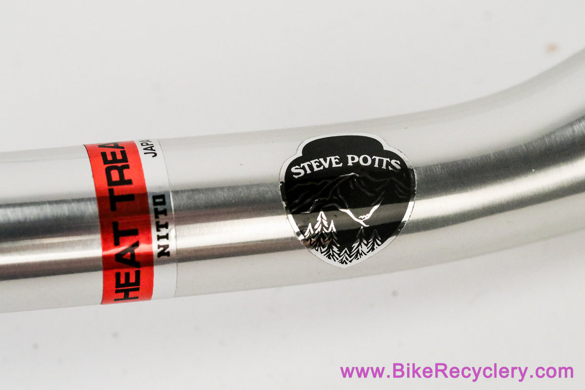 Steve Potts Cycles Camper Riser Bar B831: Silver - 740mm x 31.8mm - 38mm Rise - 18D Sweep (New)