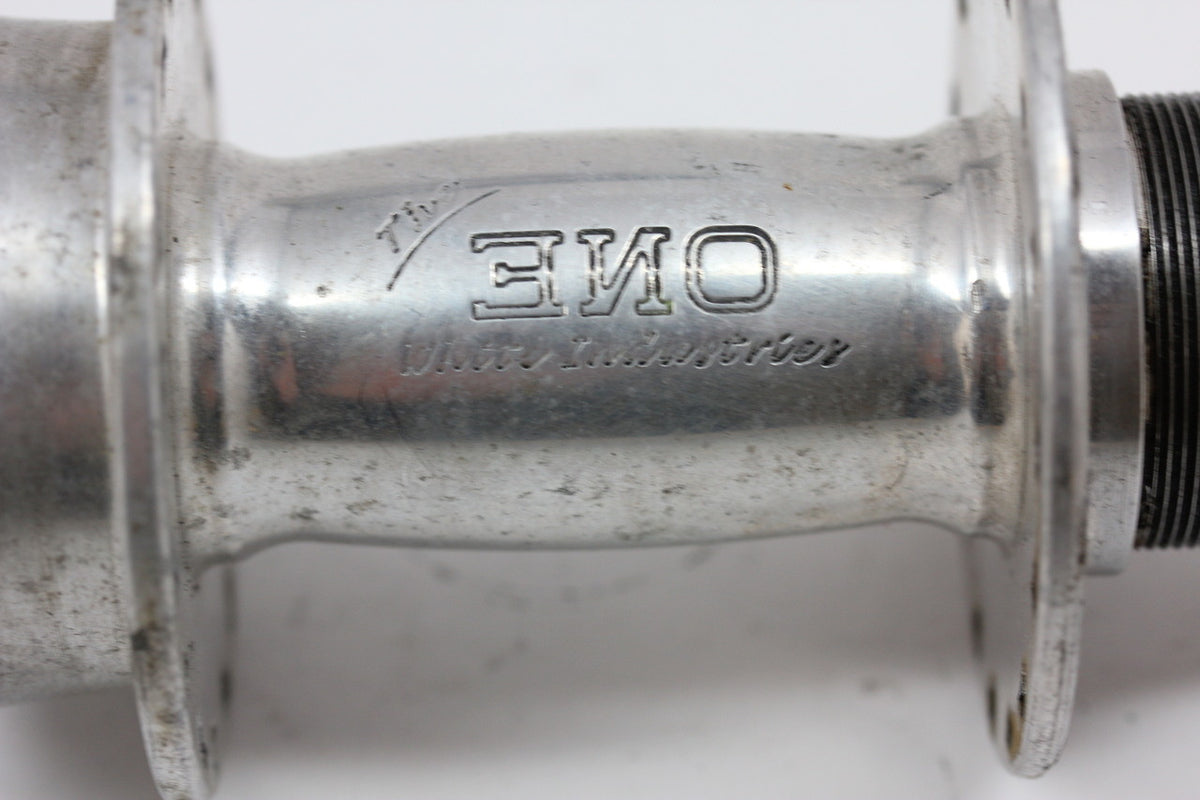 White Industries Eric's Eccentric ENO Rear Hub: 135mm x 32H - Disc - SS Conversion - Silver