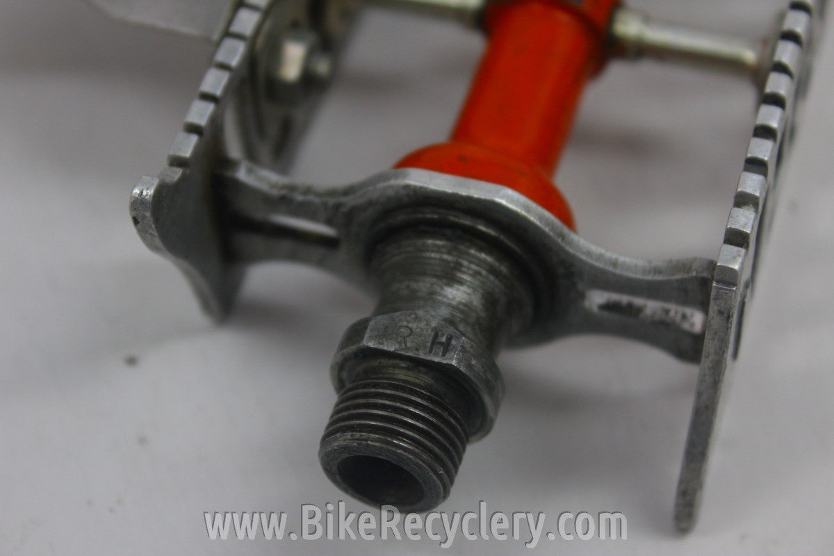 Hobbs of Barbican Lytaloy Pedals & GB Professional Toe Clips: 1940's English, RARE