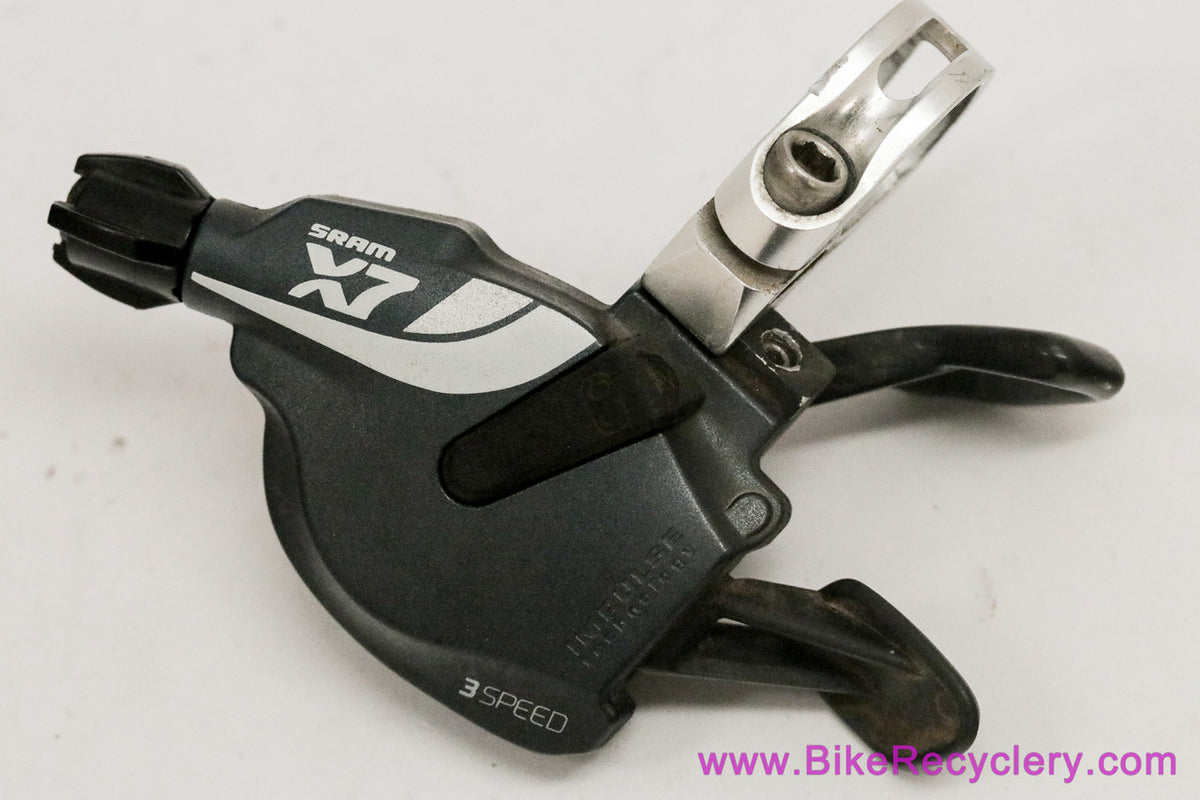 SRAM X7 10 Speed Front Shifter: Grey - Double or Triple 2x / 3x