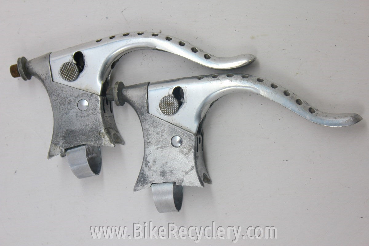 Zeus Drilled Brake Levers: 1960's / 70's, Unique Quick Releases