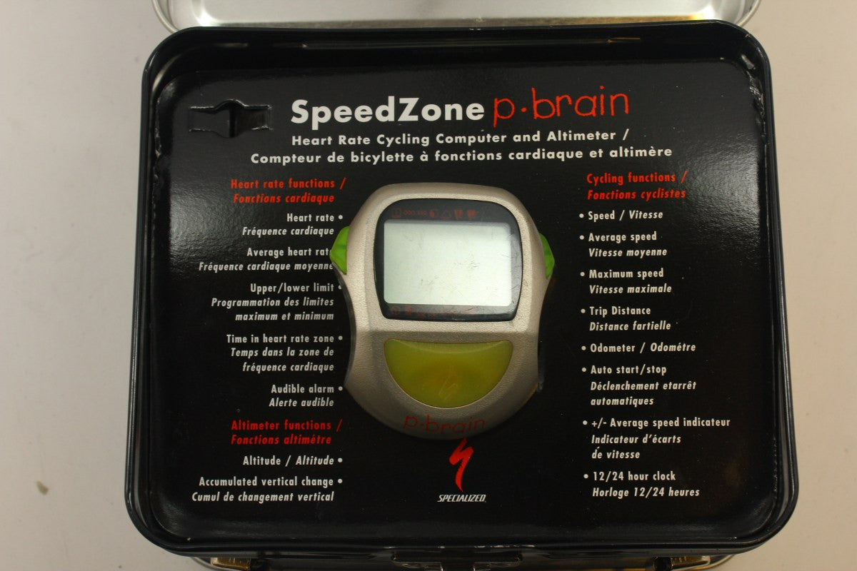 Specialized P-Brain Computer: Heartrate Monitor, Lunch Box Tin