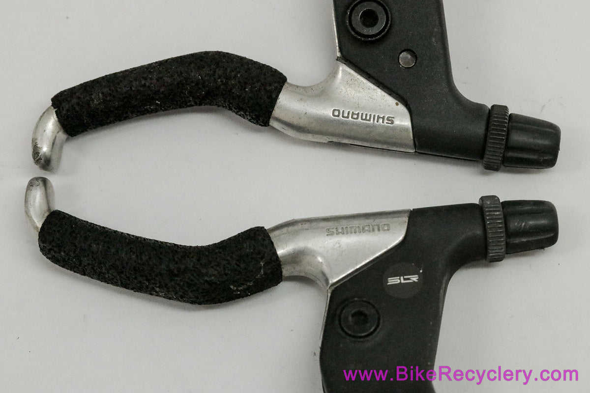 Shimano Deore BL-MT63 Cantilever Brake Levers: Silver/Black - Foam Covers (EXC)