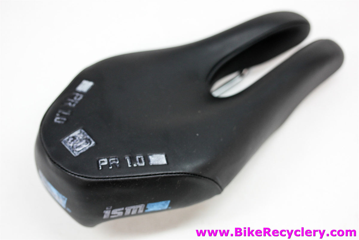 ISM PR 1.0 Noseless Saddle: Black - Steel Rails (NEW)