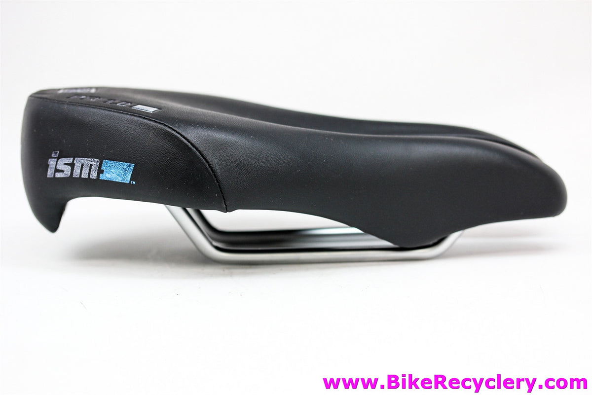 ISM PR 1.0 Noseless Saddle: Black - Steel Rails (NEW)