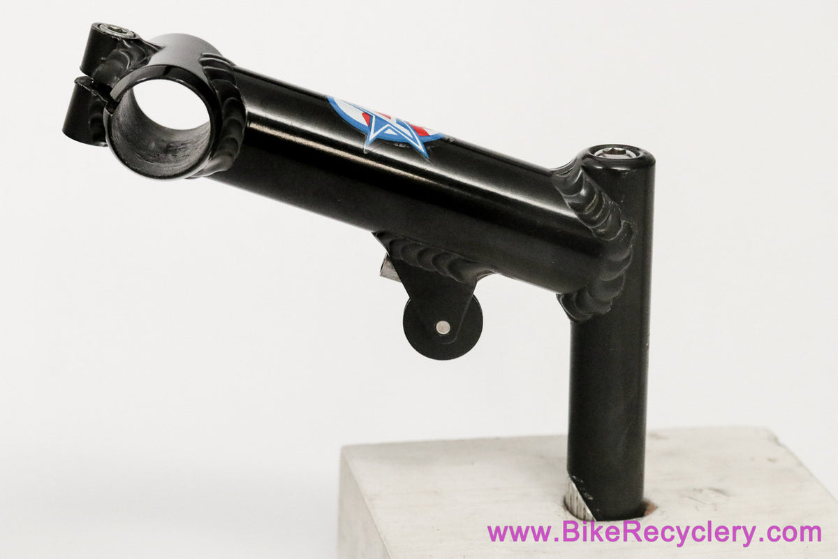 American Bicycle Manufacturing Roller Stem: 1" Quill - 130mm x 25.4mm - Black Ano (Near Mint+)