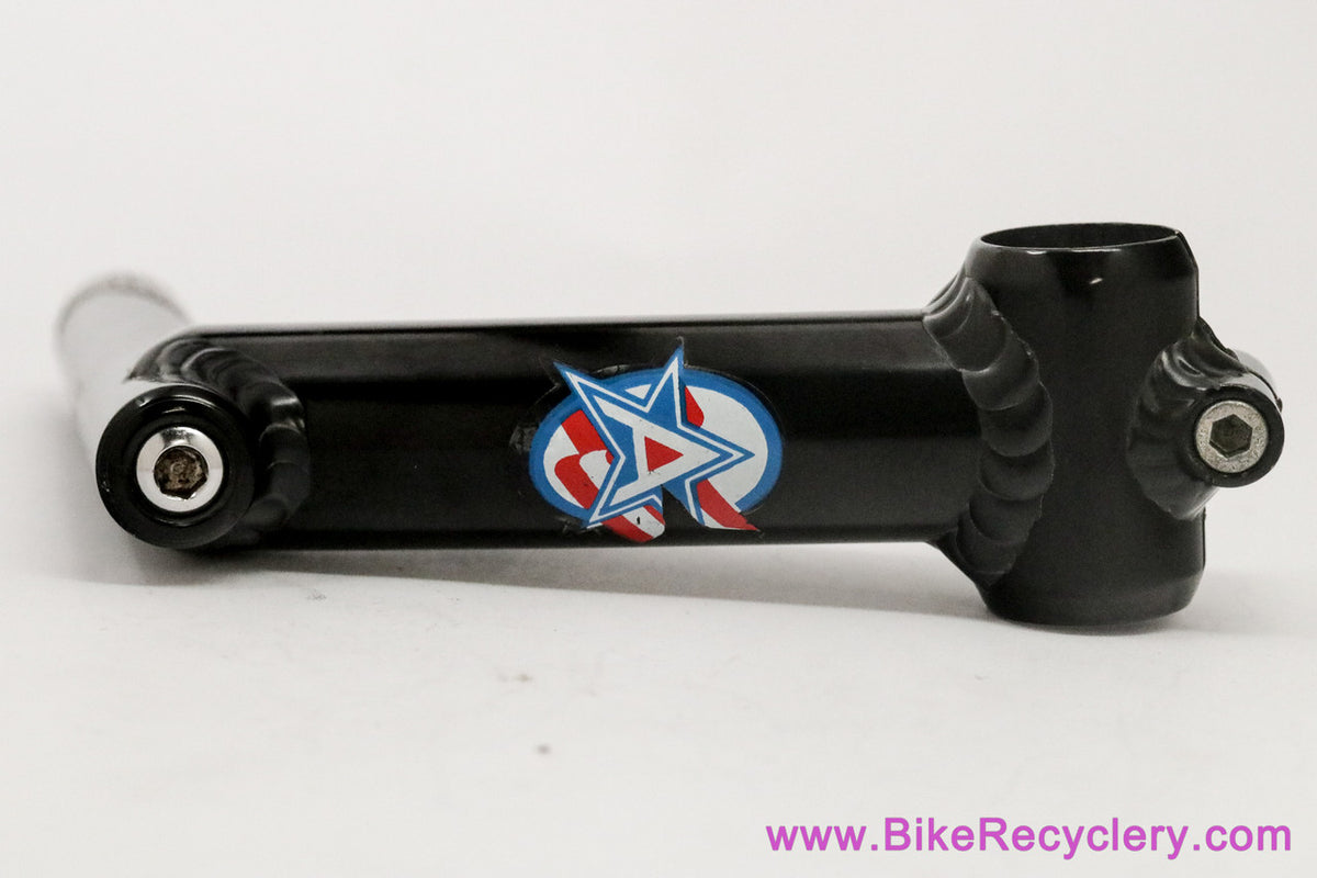 American Bicycle Manufacturing Roller Stem: 1" Quill - 130mm x 25.4mm - Black Ano (Near Mint+)