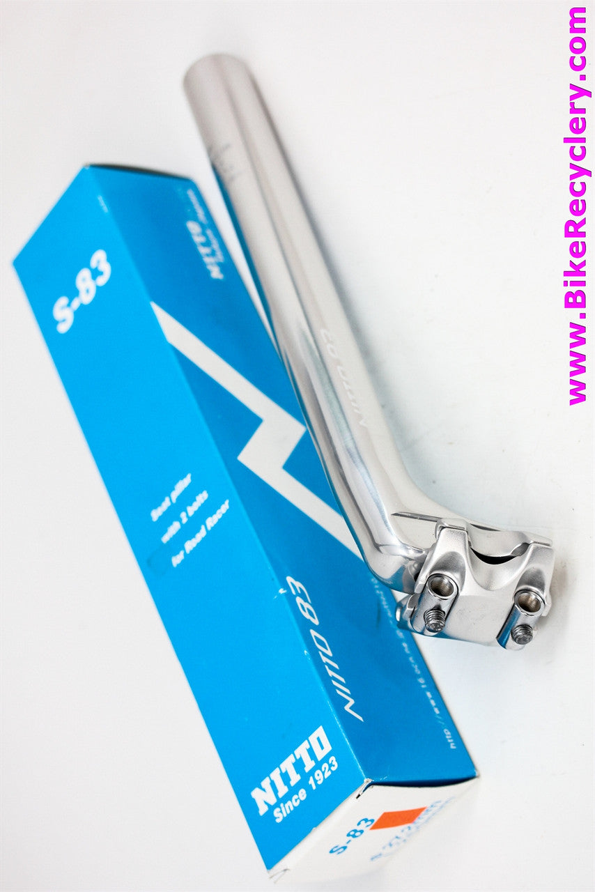 Nitto S83 Frog Two Bolt Seatpost: 27.2mm x 250mm - Silver (NEW)