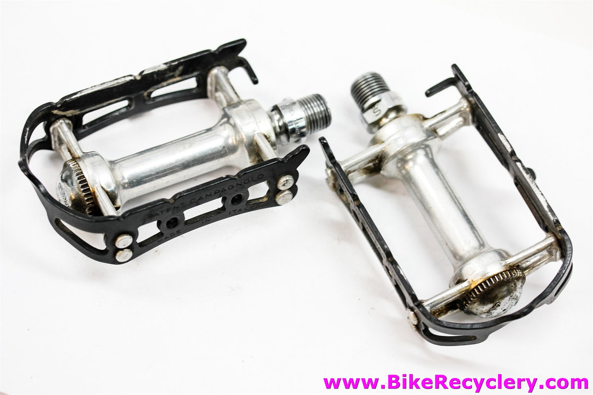 Campagnolo Record SL Superleggeri Strada Pedals: 1037/a - Black Cages (EXC)