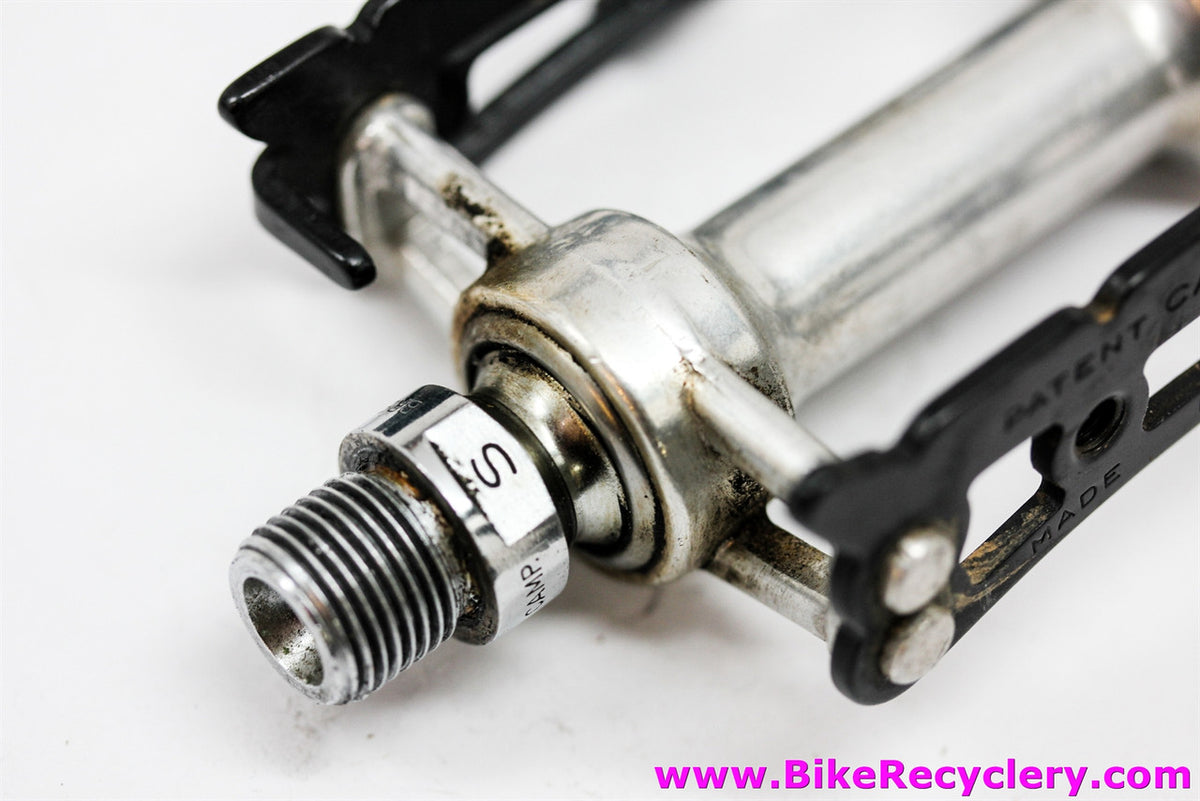 Campagnolo Record SL Superleggeri Strada Pedals: 1037/a - Black Cages (EXC)