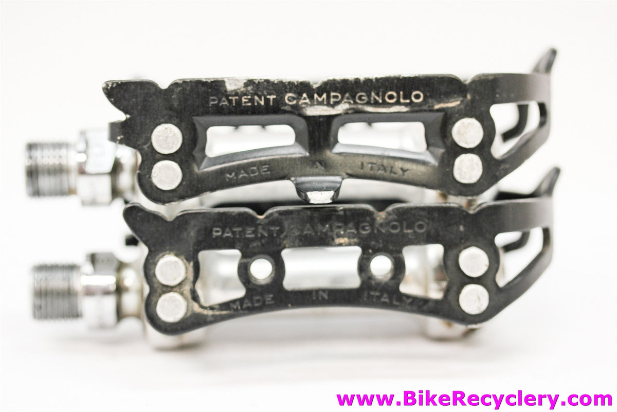 Campagnolo Record SL Superleggeri Strada Pedals: 1037/a - Black Cages (EXC)