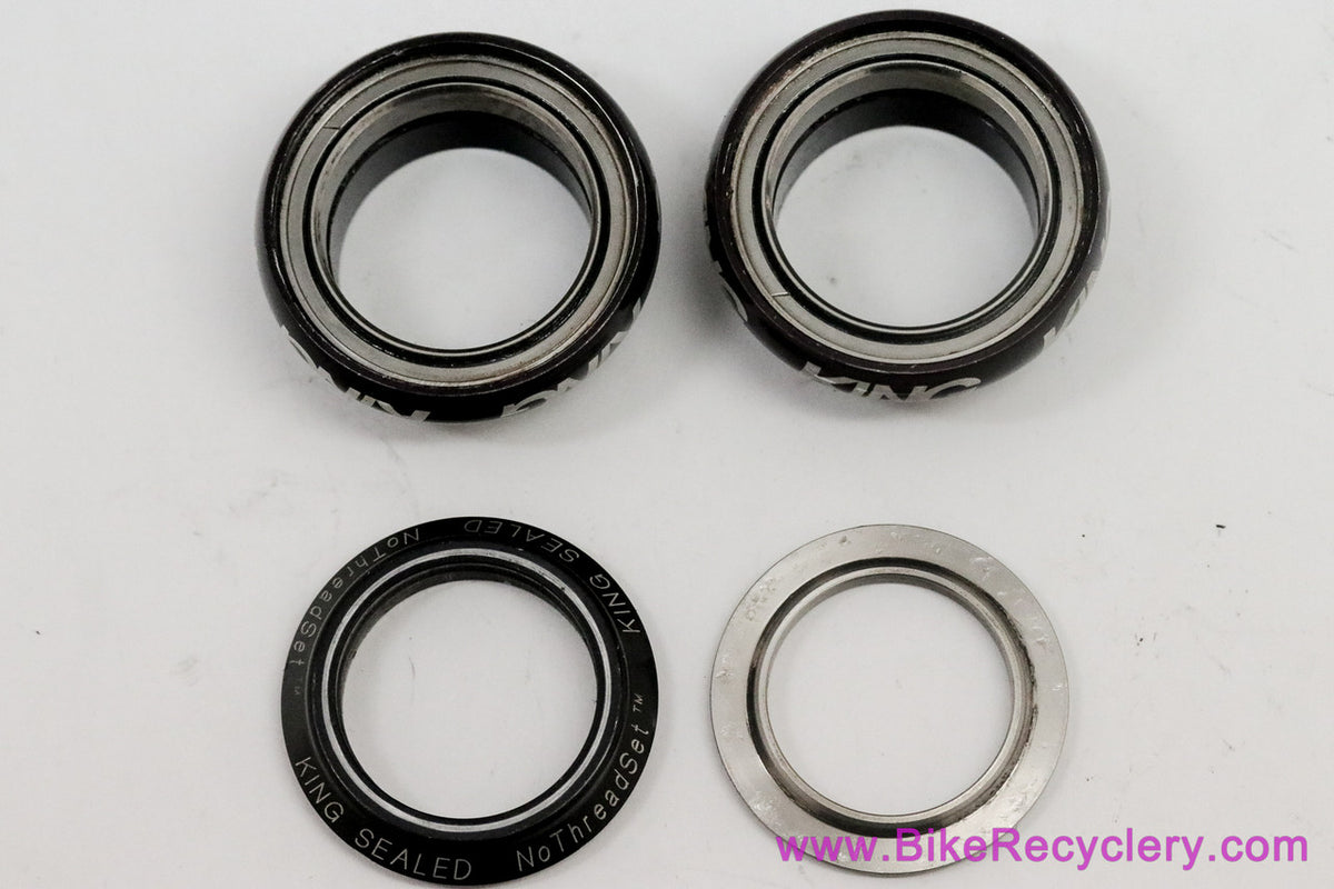 1990's Chris King No Logo 1 1/4" NoThreadSet Headset: Vintage - Black (Near Mint+)