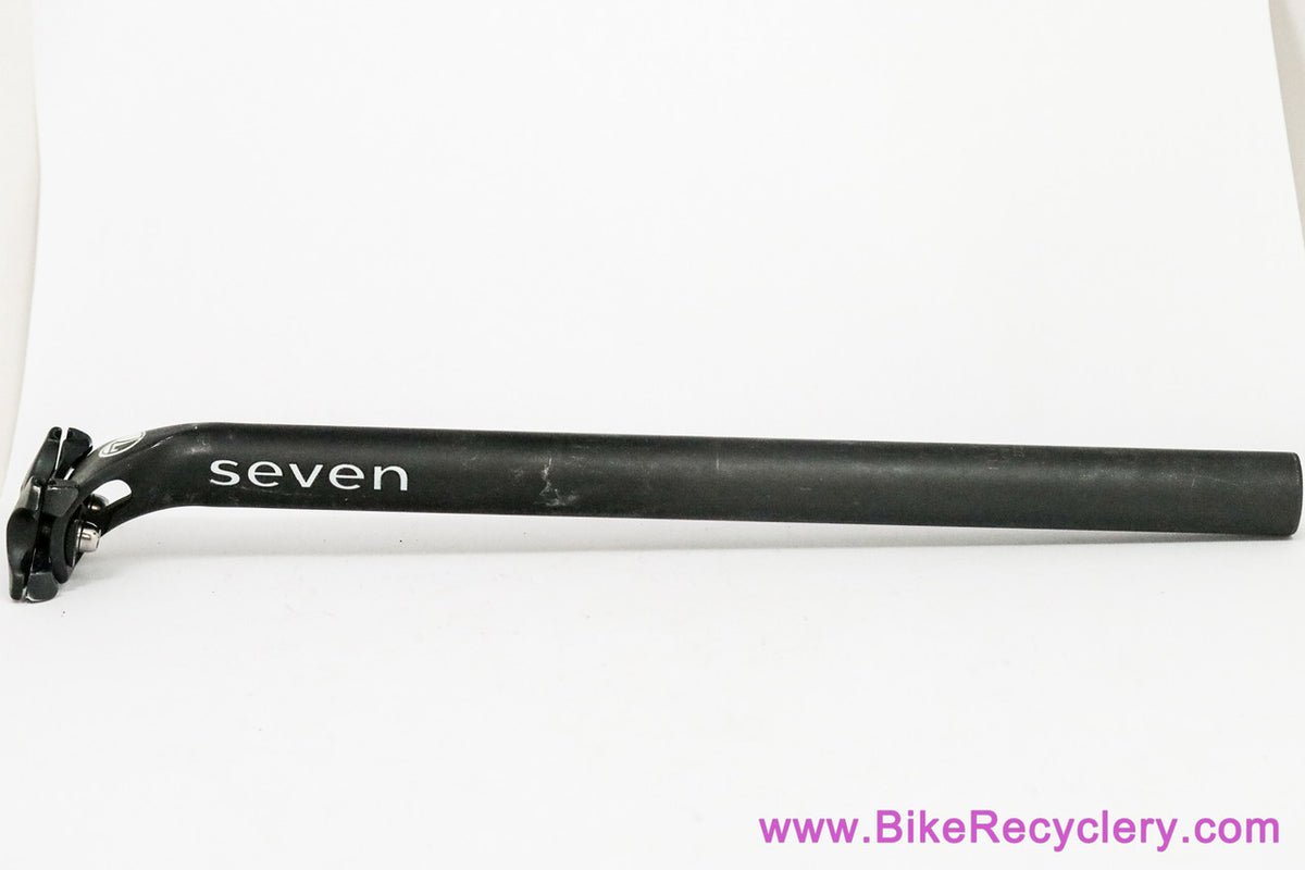 Seven Cycles Alloy Seatpost: 27.2mm x 400mm - Black - 2-Bolt (EXC)