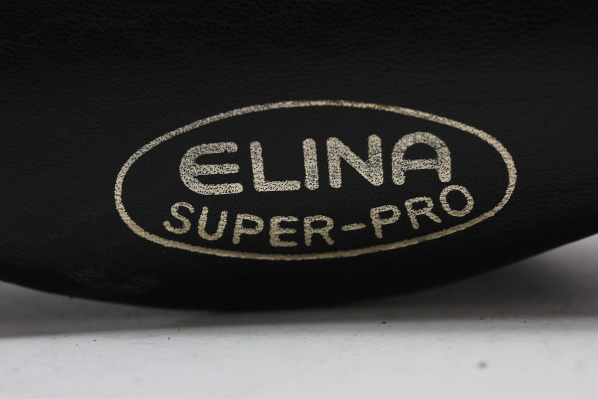 1977 Elina Super-Pro Nylon Covered Plastic Saddle: Old School BMX / Road / Track - Black (EXC)