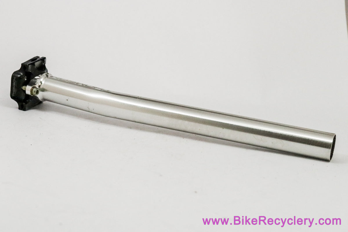 Thompson Masterpiece Setback Seatpost: 27.2mm x 330mm - Silver/Black (EXC)