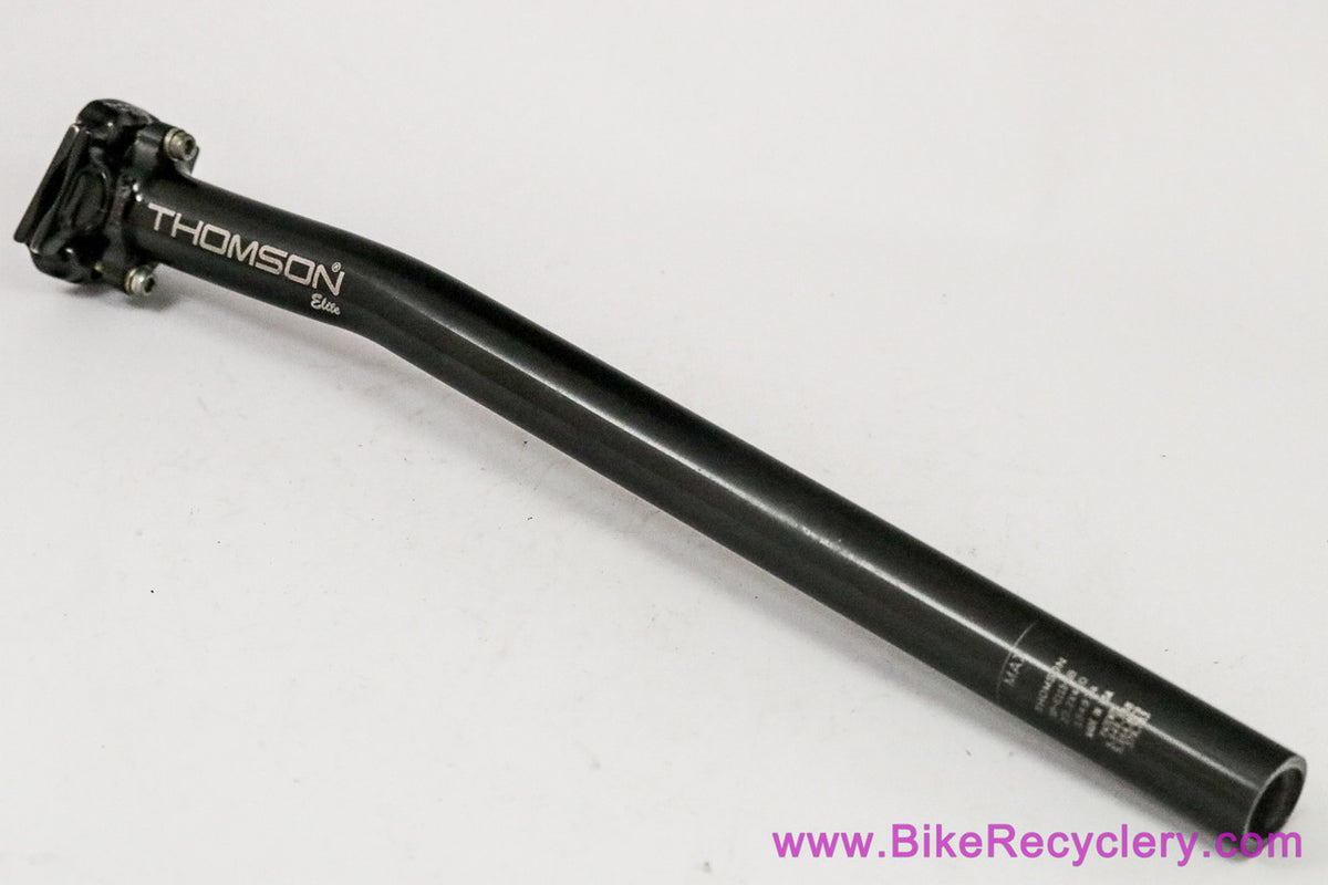 Thomson Elite Setback Seatpost: 27.2mm x 410mm - Black (Barely Used Near Mint+)