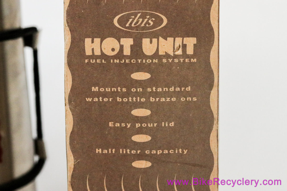 Ibis Hot Unit Thermos & Bottle Cage: 1990's Collectable!