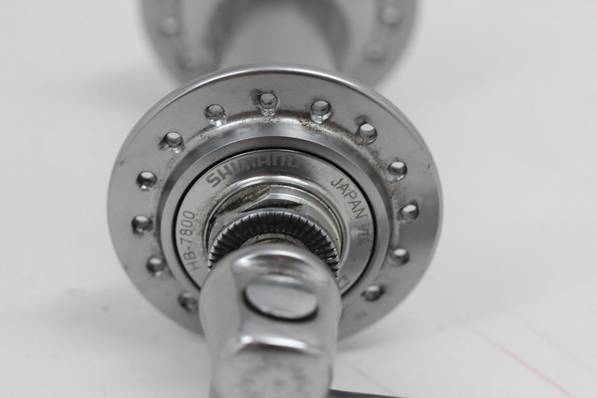 Shimano Dura Ace HB-7800 Front Hub & QR Skewer Set F/R: 32H (EXC+)