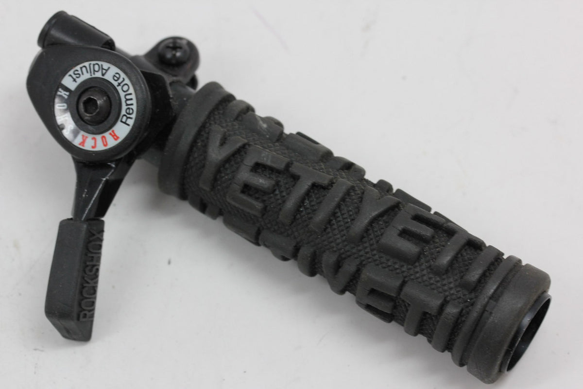 Rockshox Remote Adjust Thumbie: Vintage 1990's - w/ Yeti Grip - Right Mount - Lockout?