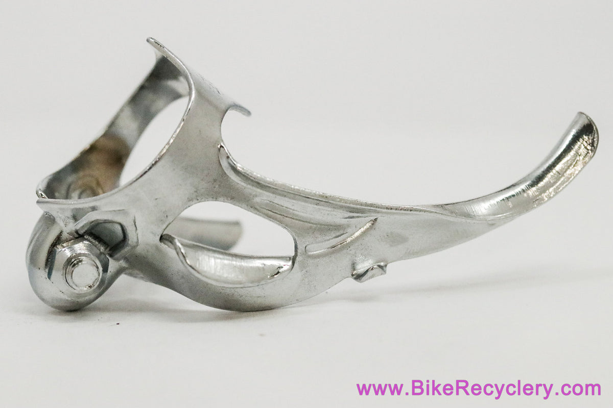 NOS Zeus Ref 14 Downtube Twin Cable Guide: Campagnolo 626/A Clone - Clamp On - Chrome