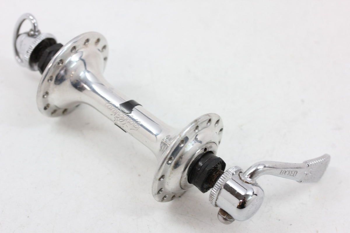 Campagnolo #1034 Nuovo/Super Record Front Hub: Low Flange - 28H - QR Skewer (Take-Off)