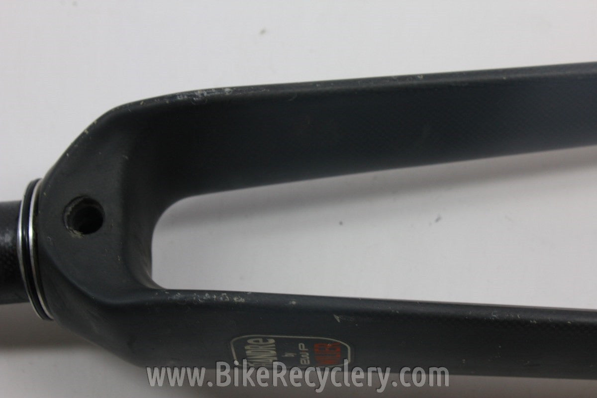 Wilier Fiandre Aero Carbon Fork: 1 1/8" Threadless, 700c, Flat Black