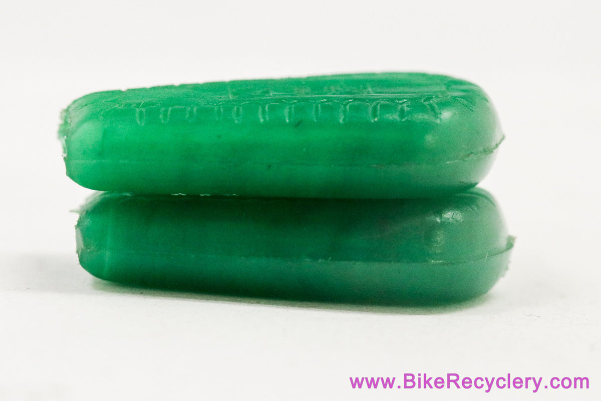 NOS Zeus Downtube Shifter Lever Covers: Green (Pair)