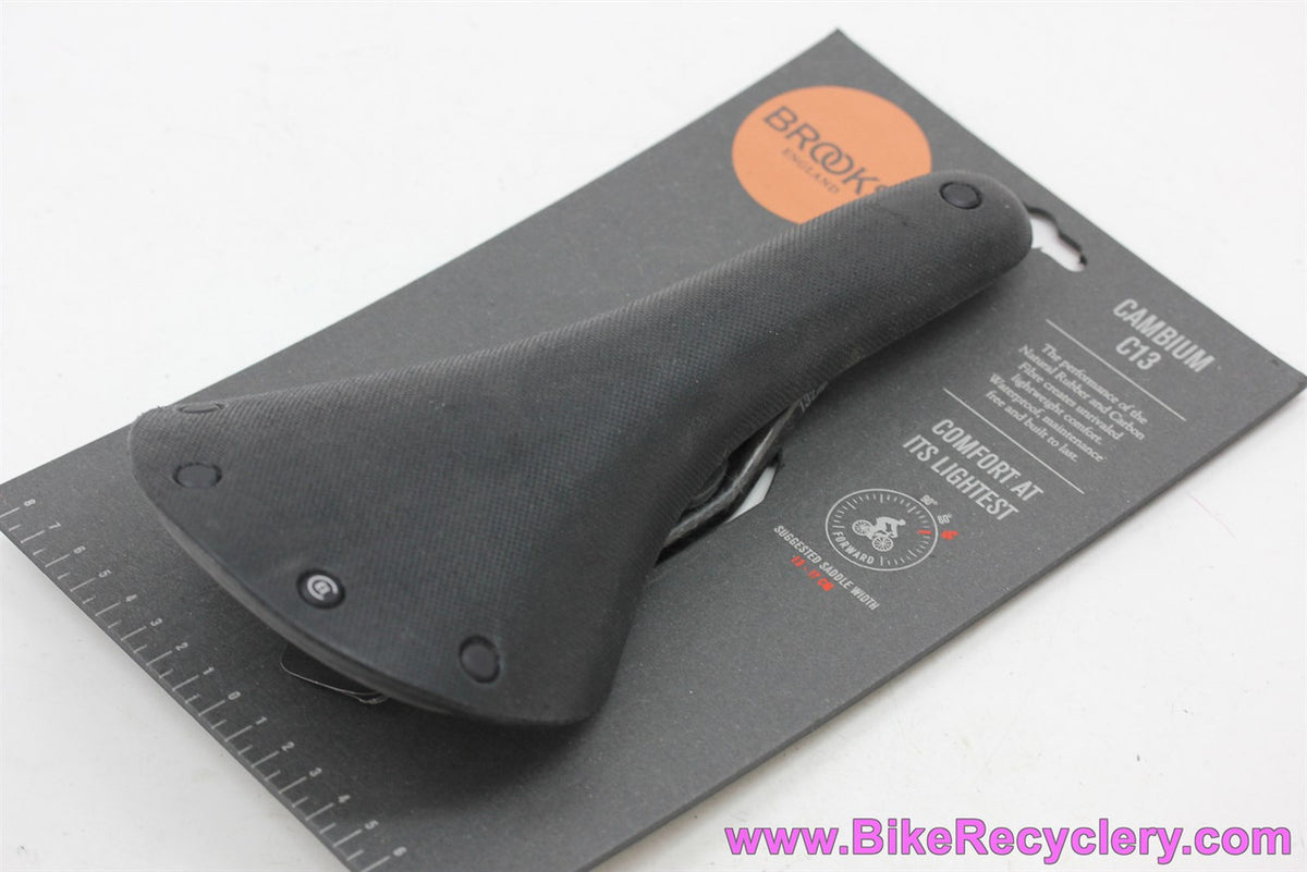 Brooks Cambium C13 Saddle: 132mm - Braided Carbon Rails - Black - 259g (NEW)
