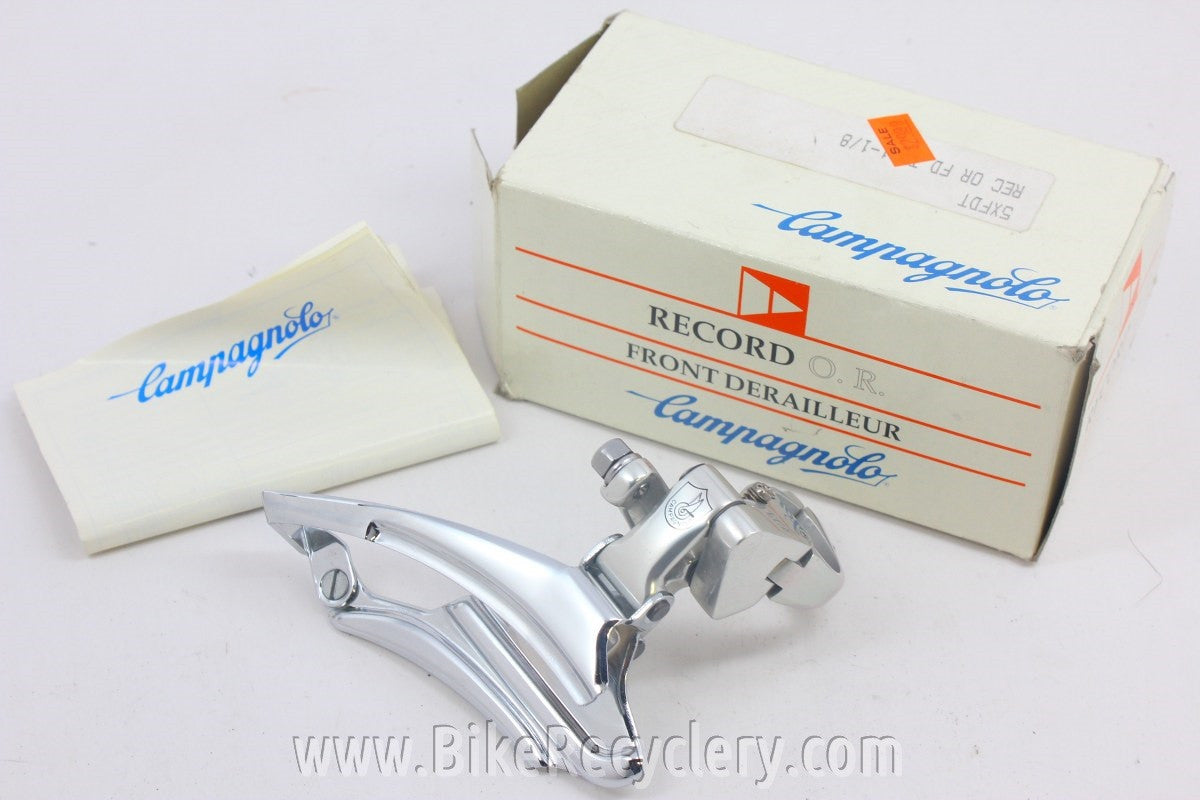 NIB/NOS Campagnolo Record O.R. Front Derailleur: 28.6 Top Pull Triple MTB Mountain