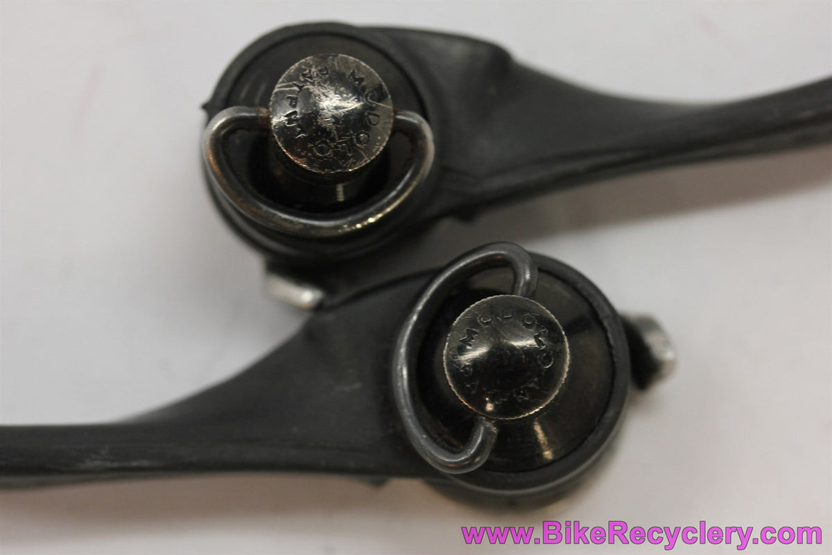 Modolo Kronos Carbon Downtube Shifters: Black - 35g (EXC)