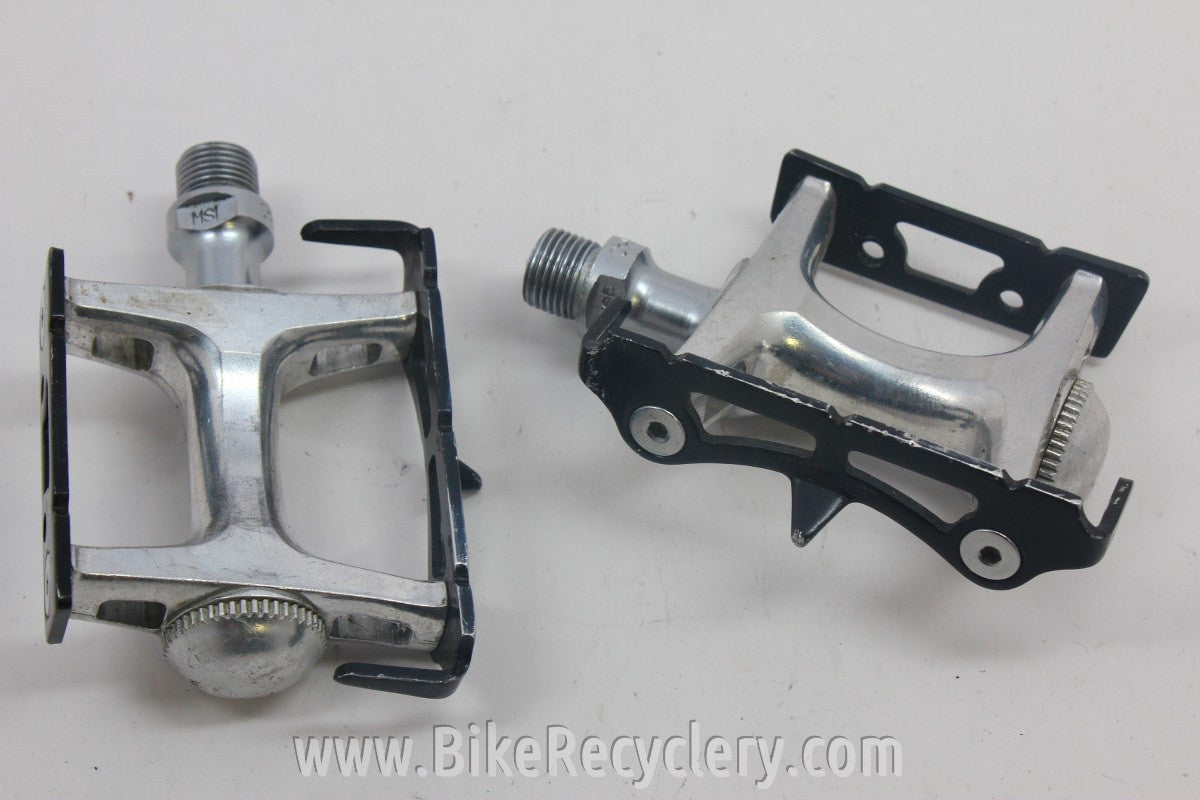 Specialized Track Pedals; 1980's Black/Silver