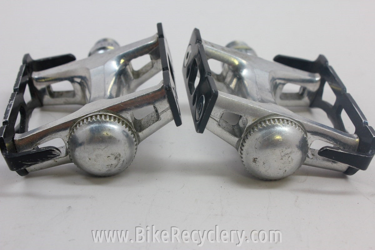 Specialized Track Pedals; 1980's Black/Silver