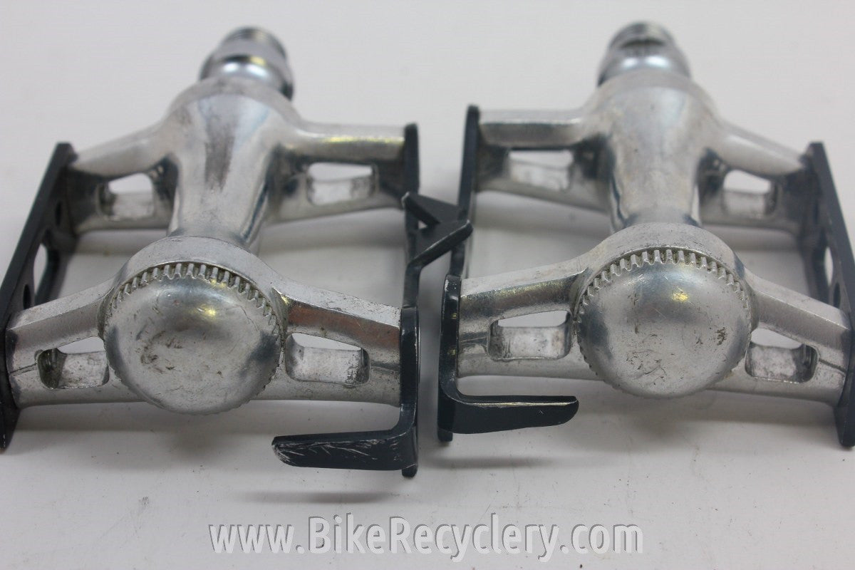 Specialized Track Pedals; 1980's Black/Silver