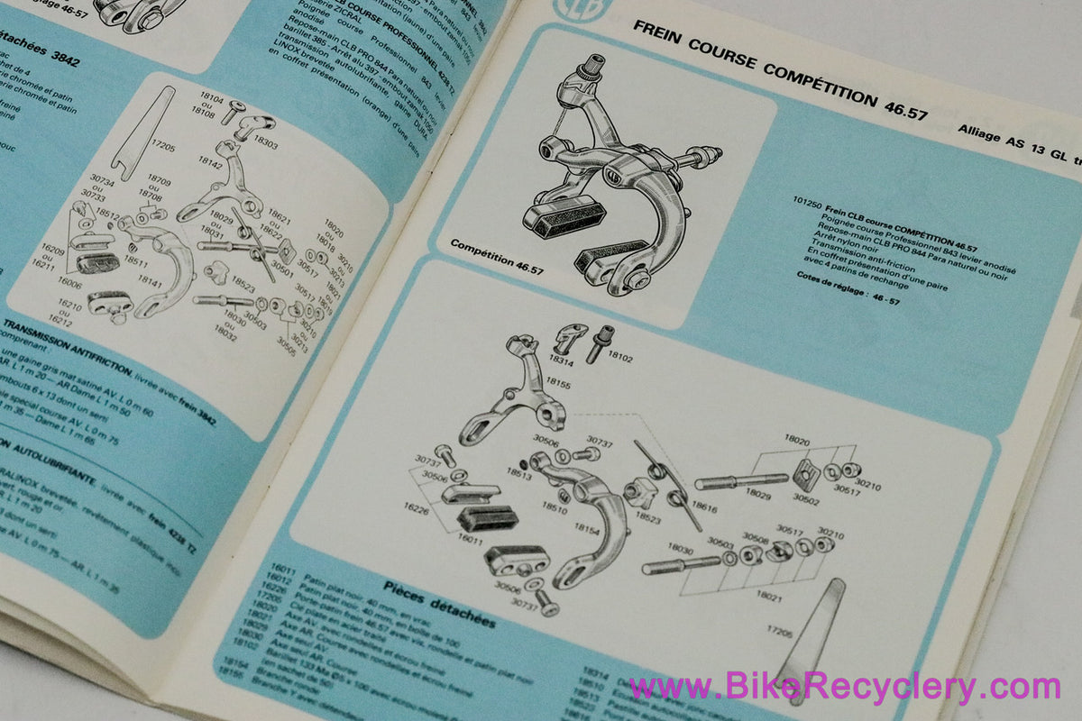 CLB Brakes Catalog:1970's 1980's - French (Mint Slight Cover Wear)
