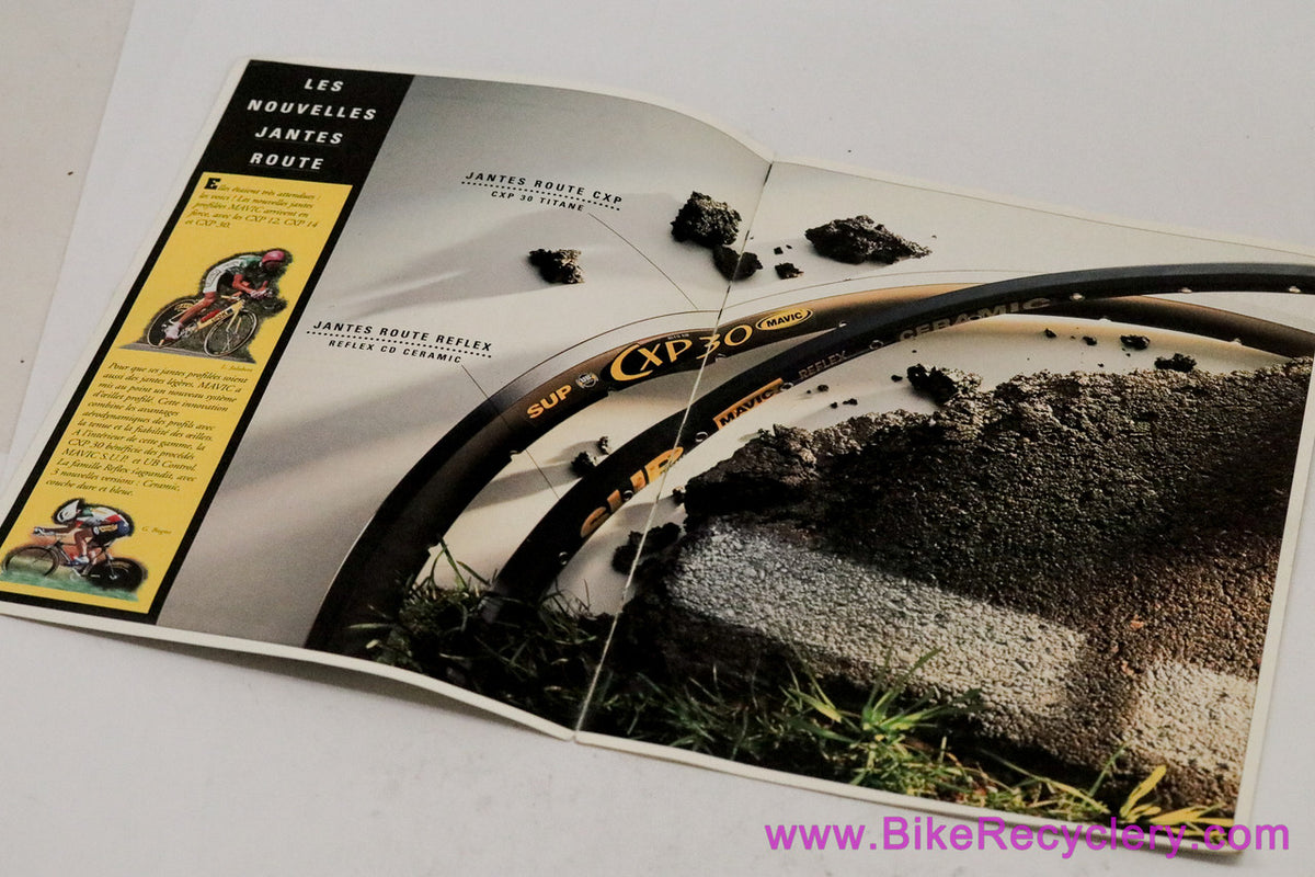 1996 Mavic Rim Catalog Lot: Full Size + Brochure & Wheel Building Guide (Mint & Average)