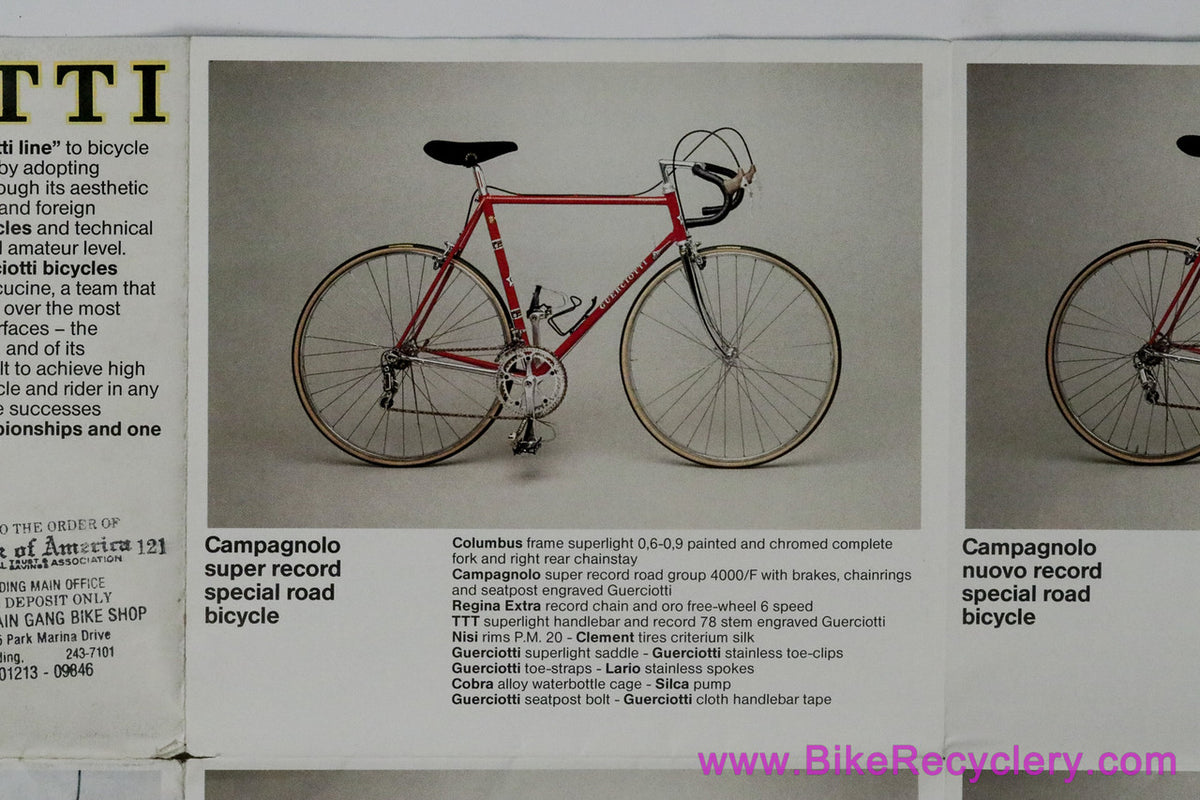 Guerciotti Catalog / 26x19" Guerciotti Gold Poster: 1980's