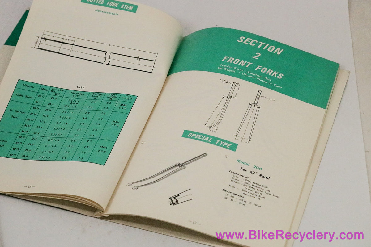Ishiwata Tubing Catalog: 1980's - RARE (Near Mint)