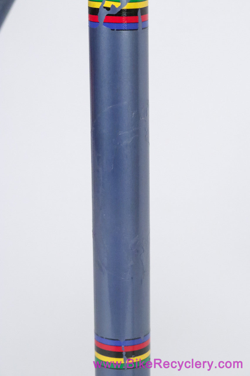 ~1973 SOMEC Special Frameset: 56cm - 12th Frame!!! - Unrestored - Blue/Yellow - Tulip Pantograph (EXC+)