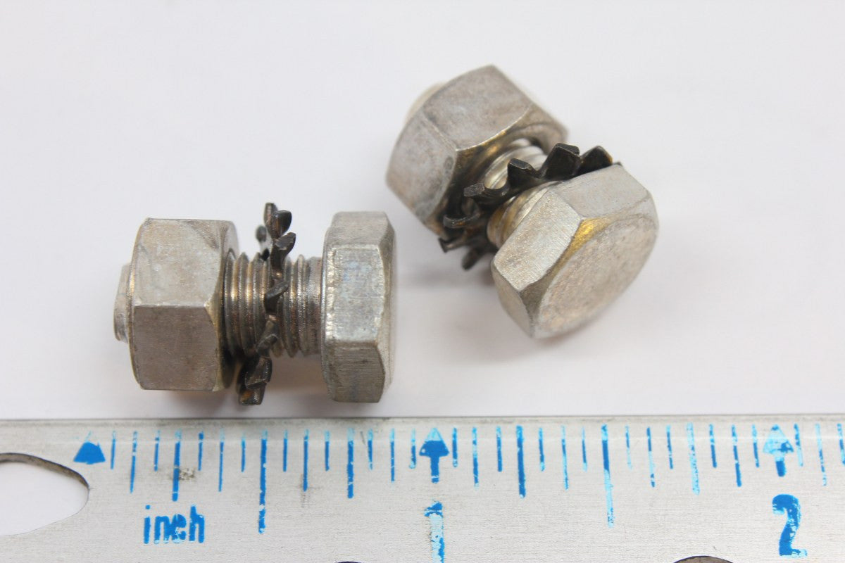 NOS Schwinn Sissy Bar Clamp Bolts, Lock Washers, Nuts (pair)