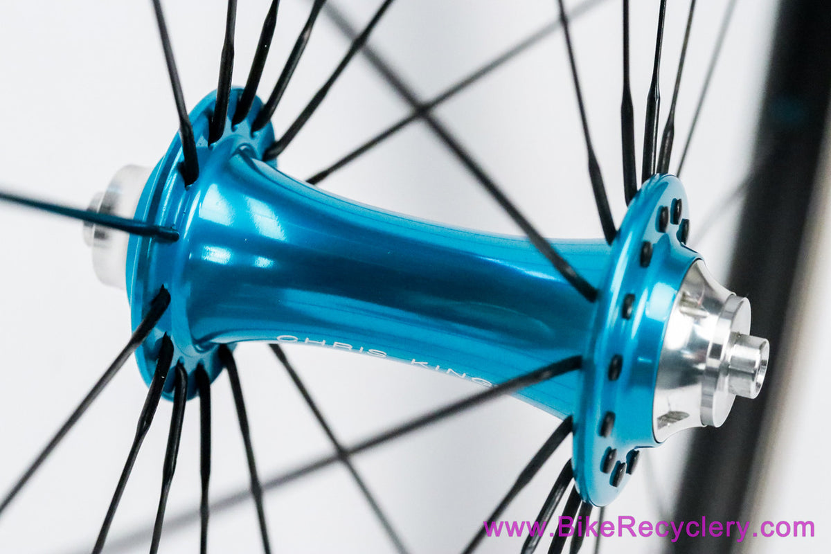 Chris King R45 Turquoise / HED Belgium C2 Wheelset: 28H - Shimano HG 11s - Sugar Wheel Works (Mint, Low Miles)