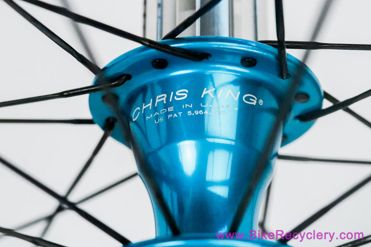 Chris King R45 Turquoise / HED Belgium C2 Wheelset: 28H - Shimano HG 11s - Sugar Wheel Works (Mint, Low Miles)