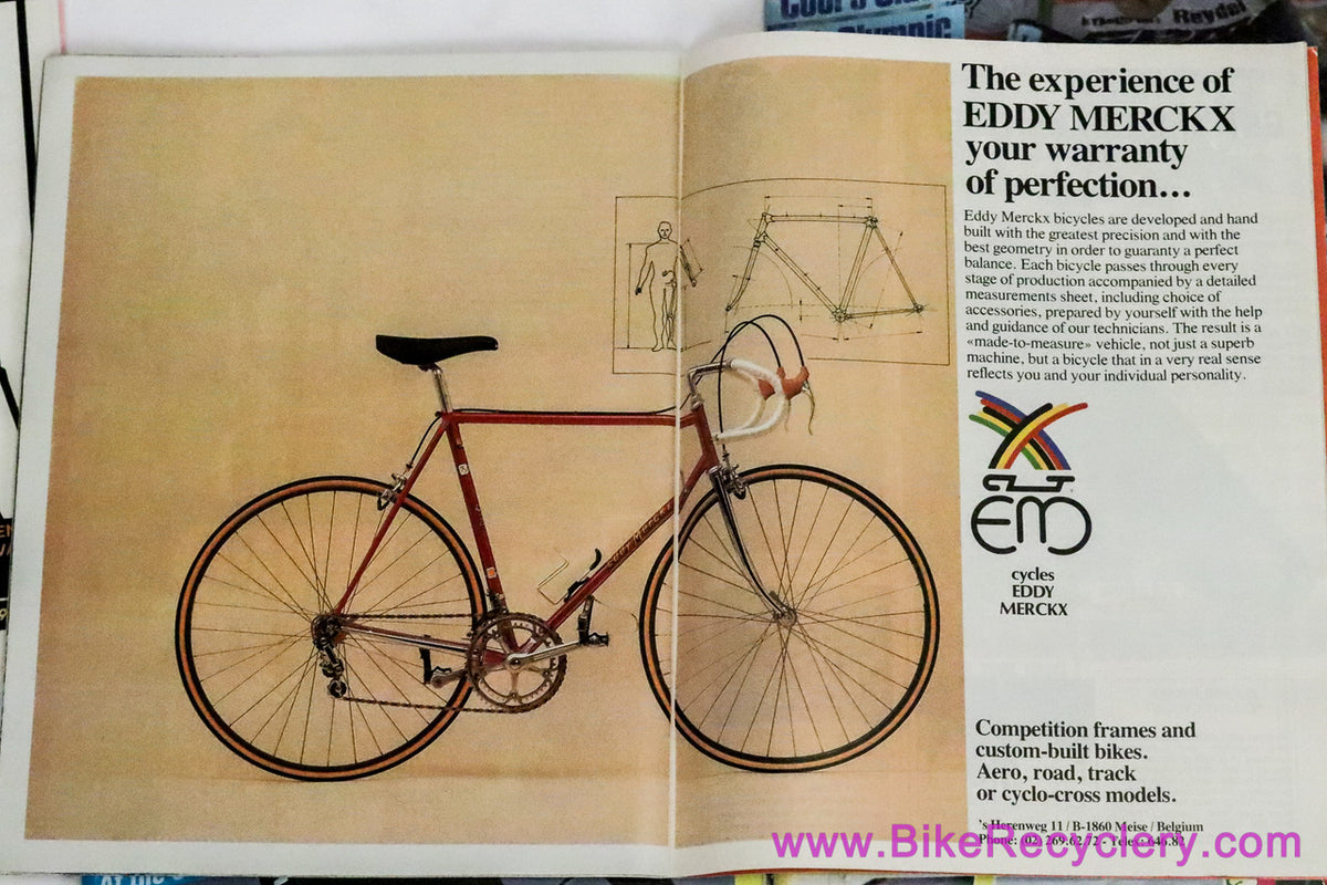 Winning Bicycle Racing Illustrated Magazine LOT: 1983-1985 - Lemond Moser Kelly Boyer Fignon + Coors Classic Map
